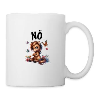 Cheval Drôle Dire Nope Cavalier Amoureux des chevaux - Mug blanc - blanc - Droite