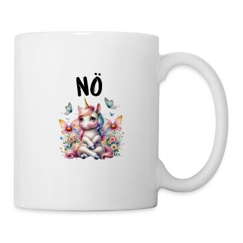 Licorne disant non Garçon et fille Créature mythique - Mug blanc - blanc - Droite