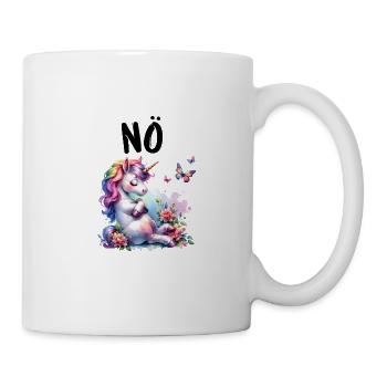Licorne disant non Garçon et fille Créature mythique - Mug blanc - blanc - Droite