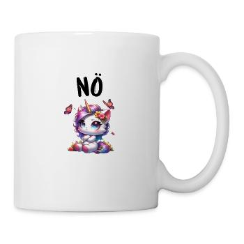 Licorne disant non Garçon et fille Créature mythique - Mug blanc - blanc - Droite