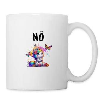 Licorne disant non Garçon et fille Créature mythique - Mug blanc - blanc - Droite