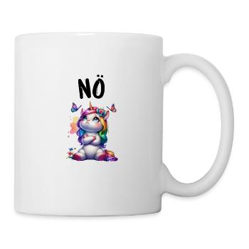 Licorne disant non Garçon et fille Créature mythique - Mug blanc - blanc - Droite