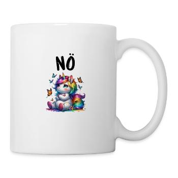 Licorne disant non Garçon et fille Créature mythique - Mug blanc - blanc - Droite