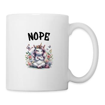 Licorne disant non Garçon et fille Créature mythique - Mug blanc - blanc - Droite