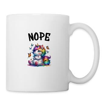 Licorne disant non Garçon et fille Créature mythique - Mug blanc - blanc - Droite