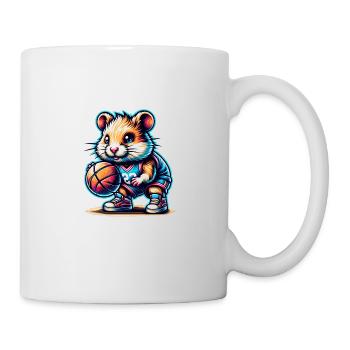 Équipe de joueurs de hamster de basket-ball cool - Mug blanc - blanc - Droite