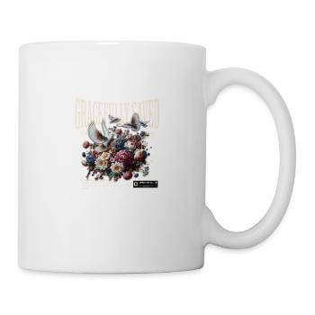 Gracefully Saved Grace Faith Pray Flowers Dove - Mug - white - Right