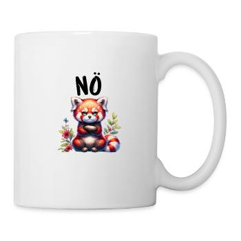 Red Panda Funny Saying Nope Fire Fox - Mug - white - Right