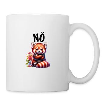 Roter Panda Lustiger Spruch Nö Feuerfuchs - Tasse - Weiß - Rechts