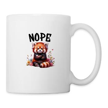 Panda roux Drôle de dicton Nope Renard de Feu - Mug blanc - blanc - Droite