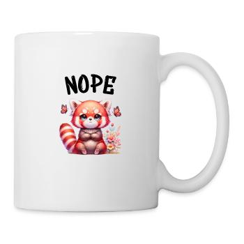 Red Panda Funny Saying Nope Fire Fox - Mug - white - Right