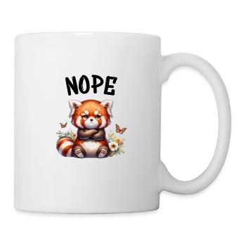 Panda roux Drôle de dicton Nope Renard de Feu - Mug blanc - blanc - Droite