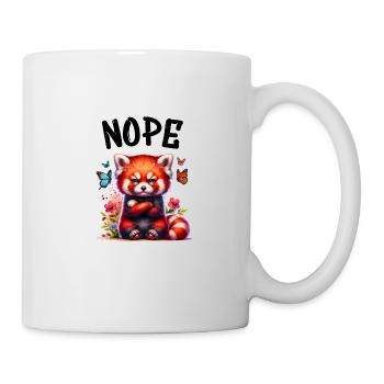 Panda roux Drôle de dicton Nope Renard de Feu - Mug blanc - blanc - Droite