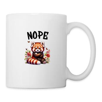 Panda roux Drôle de dicton Nope Renard de Feu - Mug blanc - blanc - Droite