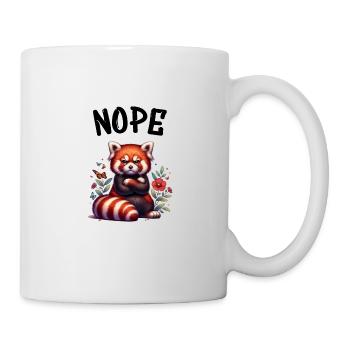 Panda roux Drôle de dicton Nope Renard de Feu - Mug blanc - blanc - Droite
