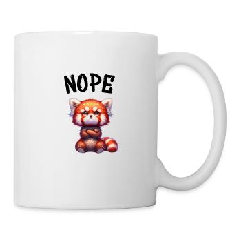 Panda roux Drôle de dicton Nope Renard de Feu - Mug blanc - blanc - Droite