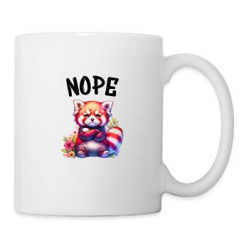 Panda roux Drôle de dicton Nope Renard de Feu - Mug blanc - blanc - Droite