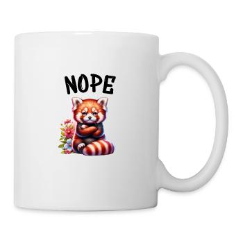 Panda roux Drôle de dicton Nope Renard de Feu - Mug blanc - blanc - Droite