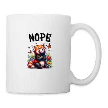 Panda roux Drôle Dicton Non, Renard de Feu - Mug blanc - blanc - Droite