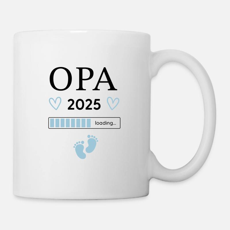 Opa 2025 loading... - Tasse - Weiß