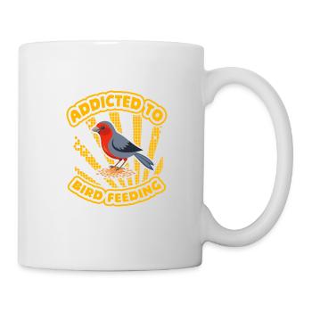 Addicted to Bird Feeding - Mug - white - Right