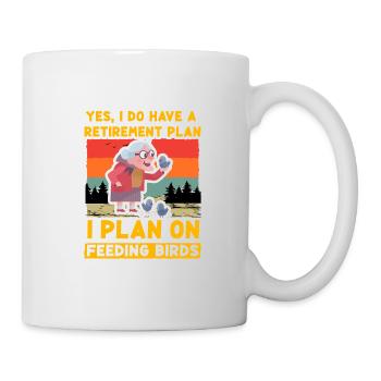 , j’ai un plan de retraite que je prévois d’alimenter - Mug blanc - blanc - Droite