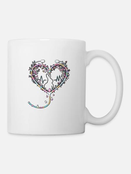 Osterhasen-Krankenschwester - Tasse - Weiß