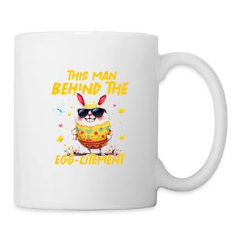 Cet homme derrière l’œuf - Mug blanc - blanc - Droite