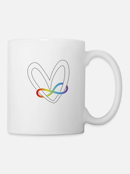 Cœur de l’autisme - Mug blanc - blanc