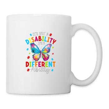 Ce n’est pas un handicap, c’est une capacité différente - Mug blanc - blanc - Droite