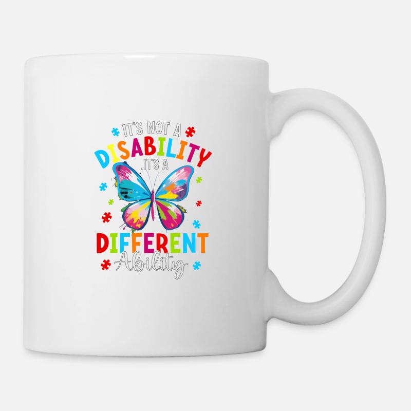 Ce n’est pas un handicap, c’est une capacité différente - Mug blanc - blanc