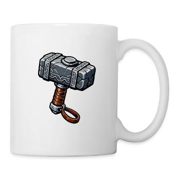Mjölnir Runenhammer Grafik - Tasse - Weiß - Rechts