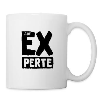 AUF EX PERTE LUSTIGER TRINK SPRUCH - Tasse - Weiß - Rechts