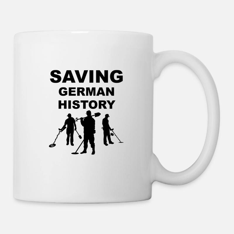 Saving German History Sondeln und Schatzsuche - Tasse - Weiß