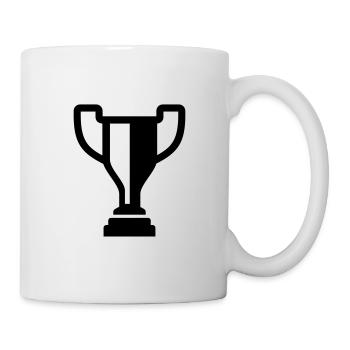 Pokal - Tasse - Weiß - Rechts