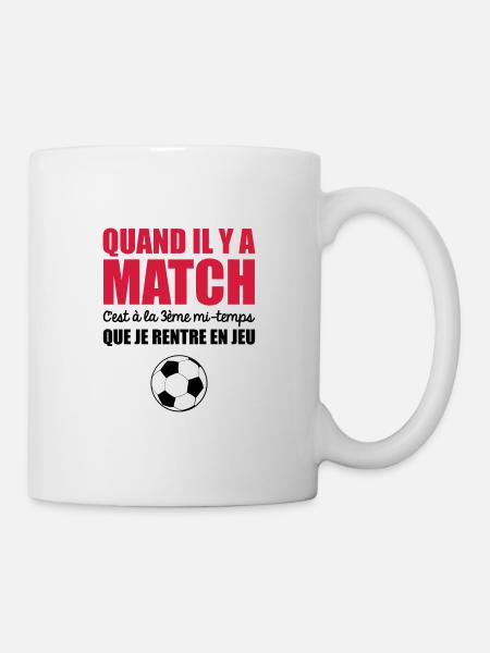 c'est a la 3eme mi temps que je rentre en jeu - Mug blanc - blanc