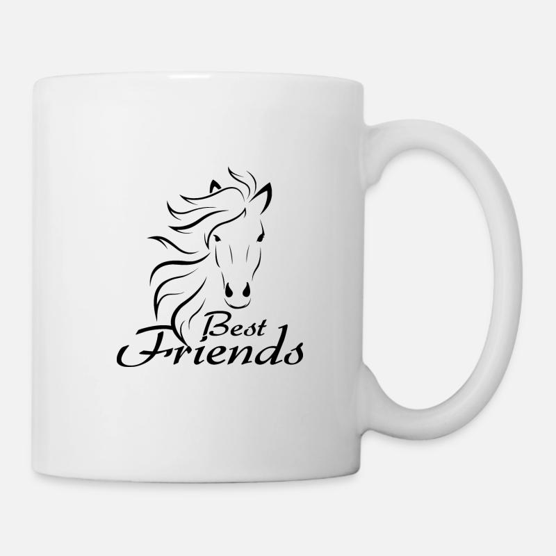 cheval - Mug blanc - blanc