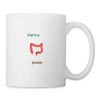Screams Trapped Poop Farter et Drôle cadeau - Mug blanc - blanc - Droite
