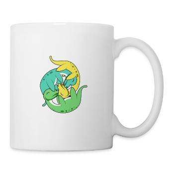 Nessie Hug Hugger und Liebhaber Geschenk - Tasse - Weiß - Rechts
