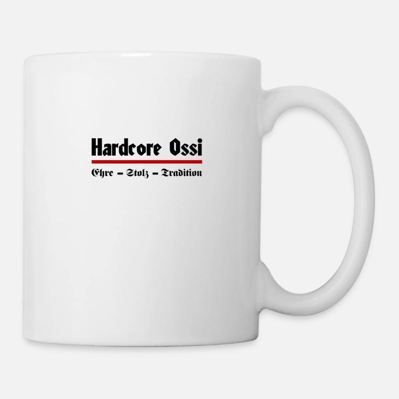 Harter Ossi - Ostdeutscher Ostdeutschland DDR BRD - Tasse - Weiß