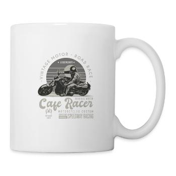 cafer racer motorcycle vintage motorcycle custom motorcycle - Mug - white - Right