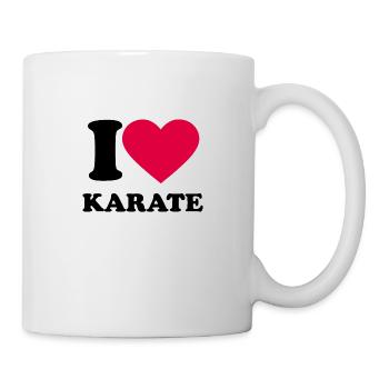 I LOVE Karate - Tasse - Weiß - Rechts