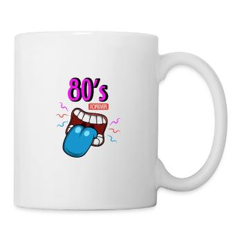 80er Jahre für immer 80er-Symbol Geschenk - Tasse - Weiß - Rechts