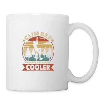 Climber like a normal man but cooler - Mug - white - Right