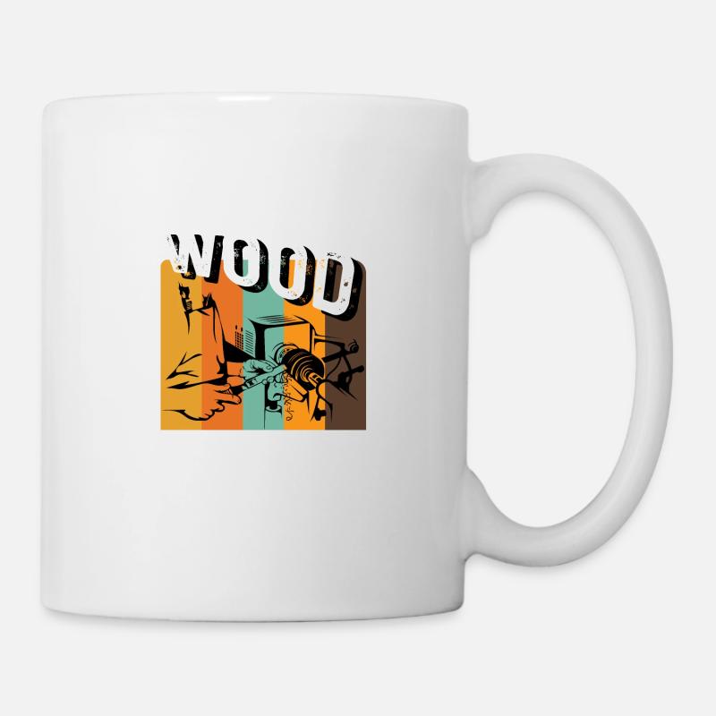 Holzflüsterer Schreiner Gift - Tasse - Weiß