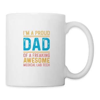 Stolzer Vater Liebevoller Vater Gift - Tasse - Weiß - Rechts