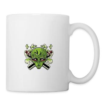 Amateurs de vape fumeur poison - Mug blanc - blanc - Droite
