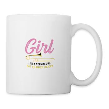 Viel lauter Musiker Gift - Tasse - Weiß - Rechts