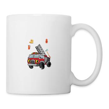 Alarm sounds toddler poison - Mug - white - Right