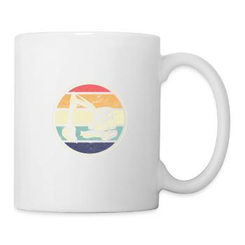Vintage -Bagger Maschinist Geschenk - Tasse - Weiß - Rechts